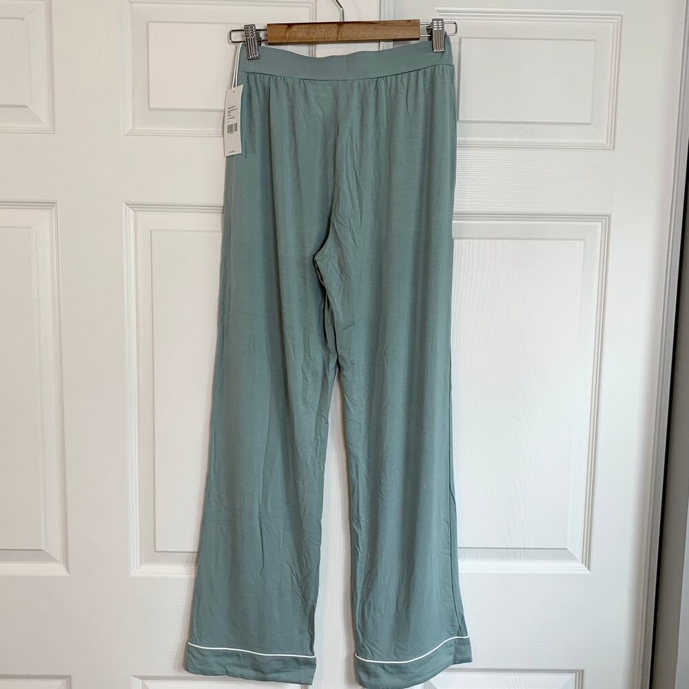 NWT SET Cozy Earth Bamboo Stretch-Knit Long Sleeve Pajama Top & Pant Brook XS - Picture 11 of 11